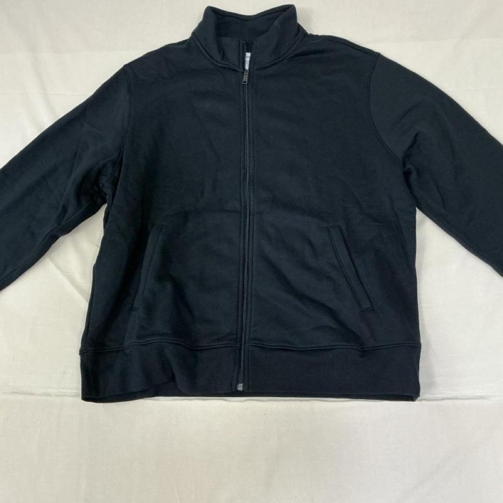 Black full-zip jacket by Amazon‎ Essentials